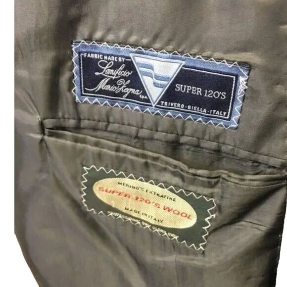 Galliani Sport Coat Super 120s Wool Italy 3-Button Delta Merinos Extra Fine Men‎ - Picture 7 of 7